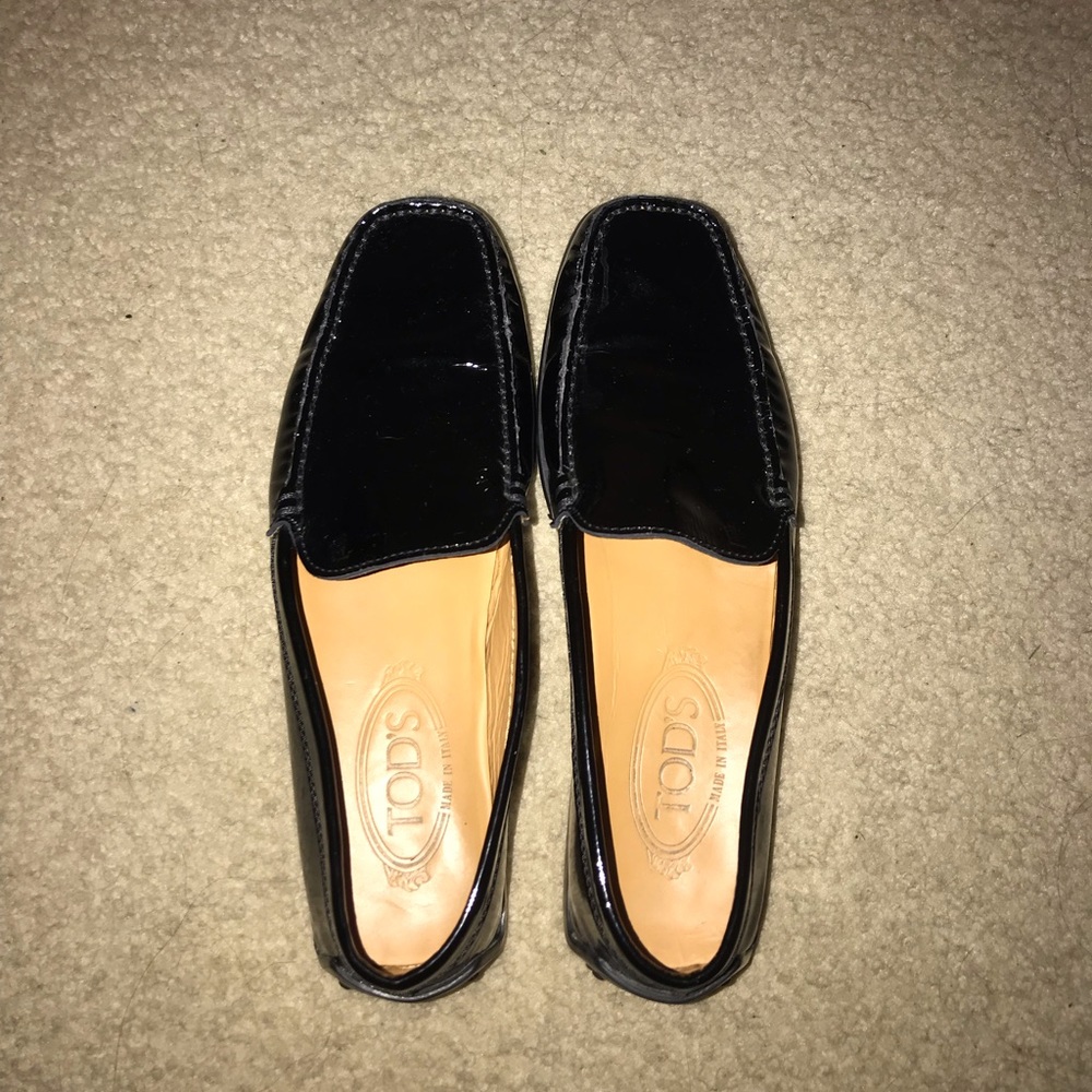 Tods black loafers women’s size 8 1/4